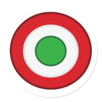 Coccarda Coppa Italia, Italy Round Sticker
