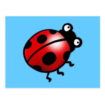 Coccinelle Carte Postale