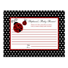 Coccinelle programmable de rouge de carte de conse cartes postales