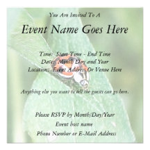 Coccinelle rouge sur une feuille verte invitations personnalisées