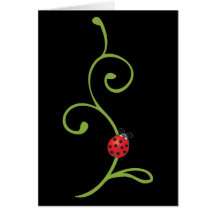Coccinelle sur la vigne cartes