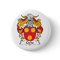 Coche Family Crest Pinback Button