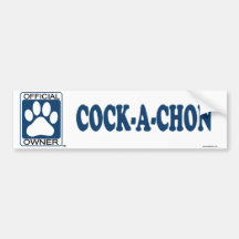 Cock-A-Chon Blue Bumper Stickers