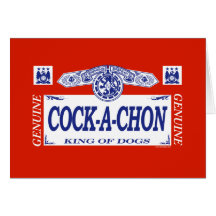 Cock-A-Chon Greeting Card