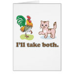 Cock and Pussy - Ill take both Greeting Cards