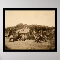 Cock Fight at Wilcox's Headquarters 1864 Posters