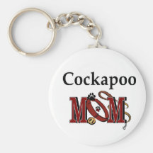 Cockapoo Dog Mom Gifts Keychain