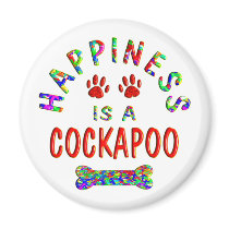 Cockapoo Happiness Fridge Magnets