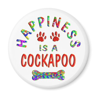 Cockapoo Happiness Fridge Magnets by TLArnold4