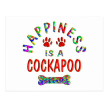 Cockapoo Happiness Post Card