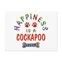 Cockapoo Happiness Post Card