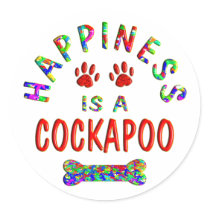 Cockapoo Happiness Stickers