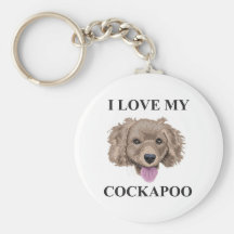 Cockapoo Love Key Chains
