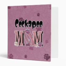 Cockapoo MOM 3 Ring Binders