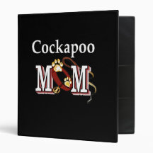 Cockapoo Mom Gifts Vinyl Binders