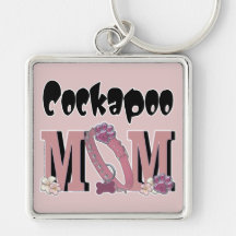 Cockapoo MOM Key Chain