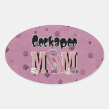 Cockapoo MOM Oval Stickers