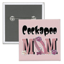 Cockapoo MOM Pinback Buttons
