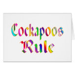 Cockapoos Rule Greeting Card