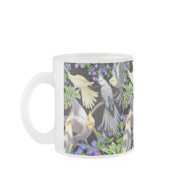 Cockatiels and Forget Me Nots Mug