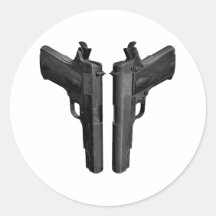 Cocked and Loaded 1911 Pistols Sticker