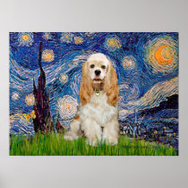 Cocker (Buff) - Starry Night Posters
