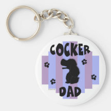 Cocker Dad Keychain