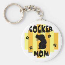 Cocker Mom Keychain