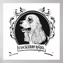 COCKER SPANIEL (2) POSTERS