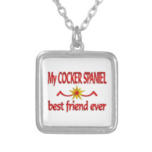 Cocker Spaniel Best Friend Personalized Necklace