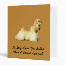 Cocker Spaniel Binder