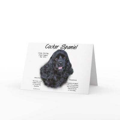 Cocker Spaniel (black) History Design by GreyWolfCreation