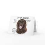 Cocker Spaniel (brn) History Design Card