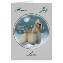 Cocker Spaniel Christmas Gifts Card