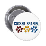 COCKER SPANIEL Dad Paw Print 1 Pinback Buttons