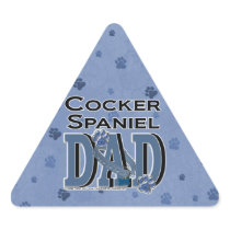 Cocker Spaniel DAD Triangle Sticker