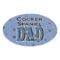 Cocker Spaniel DAD Oval Stickers