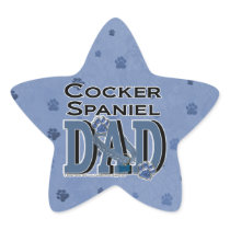 Cocker Spaniel DAD Star Stickers