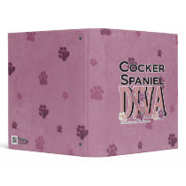 Cocker Spaniel DIVA 3 Ring Binders