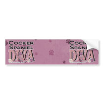 Cocker Spaniel DIVA Bumper Sticker