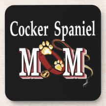 Cocker Spaniel Dog Mom Drink Coaster