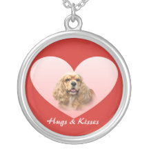Cocker Spaniel Heart Necklace