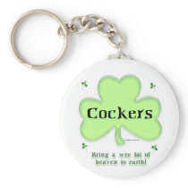 Cocker Spaniel Heaven on Earth Keychain