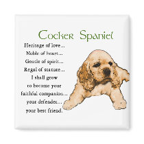 Cocker Spaniel Lovers Gifts Magnet