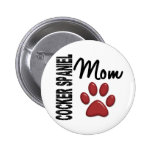 Cocker Spaniel Mom 2 Pinback Buttons