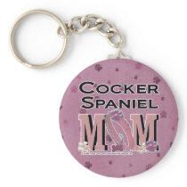 Cocker Spaniel MOM Keychain