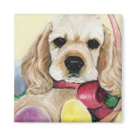 Cocker Spaniel Puppy Easter Magnet