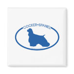 Cocker Spaniel Silhouette Magnet
