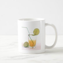Cocktail Alcoholic Drink With Lime Peppermint Coffee Mugs