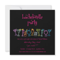 Cocktail Bachelorette Party Invitations